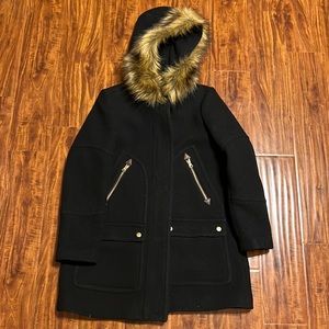 J. Crew PETITE new chateau parka in Italian stadium-cloth wool.